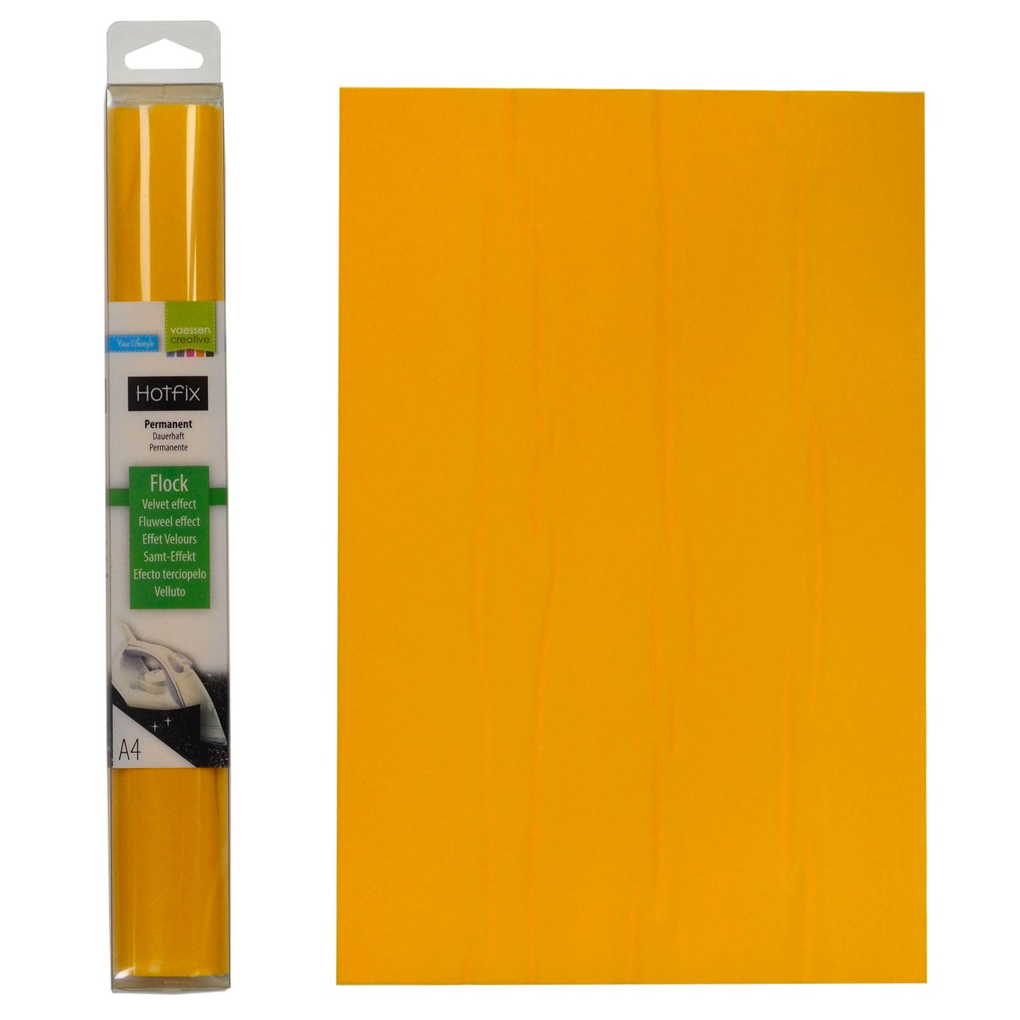 Vaessen creative • flock a4 jaune