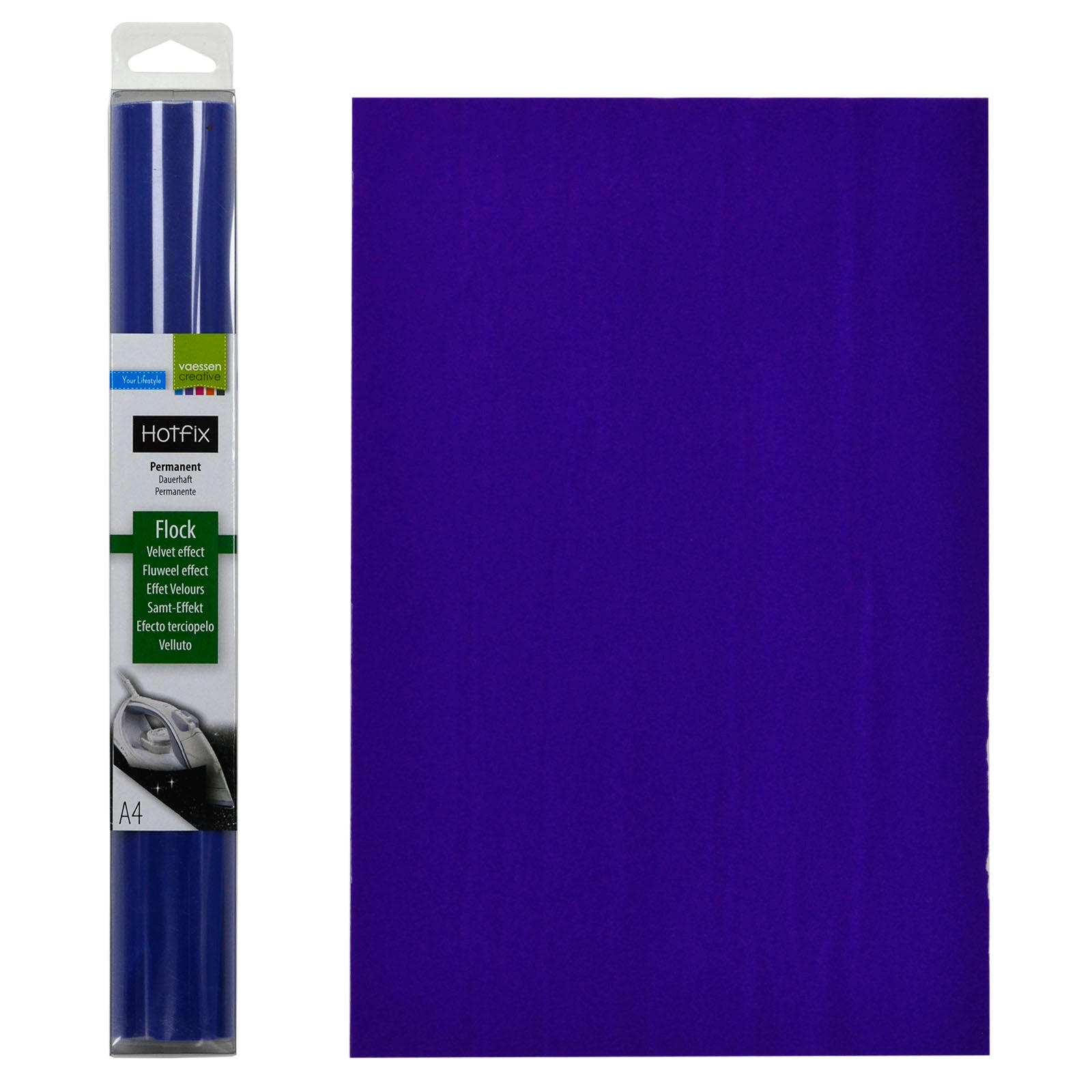 Vaessen creative • flock a4 bleu royal