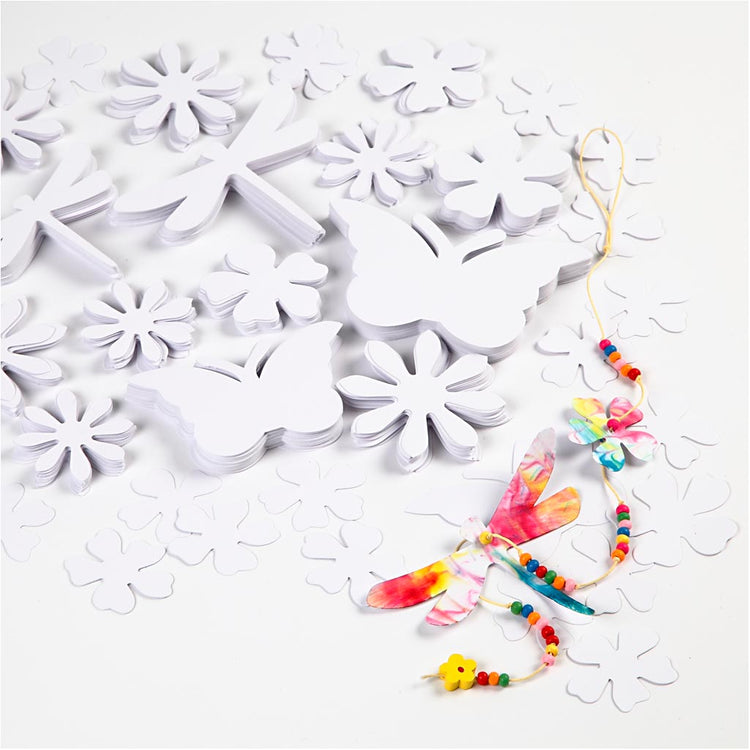 Creativ company formes découpées, dim. 4,5-12 cm, 240 g, blanc, 362 pièces 1 boîte