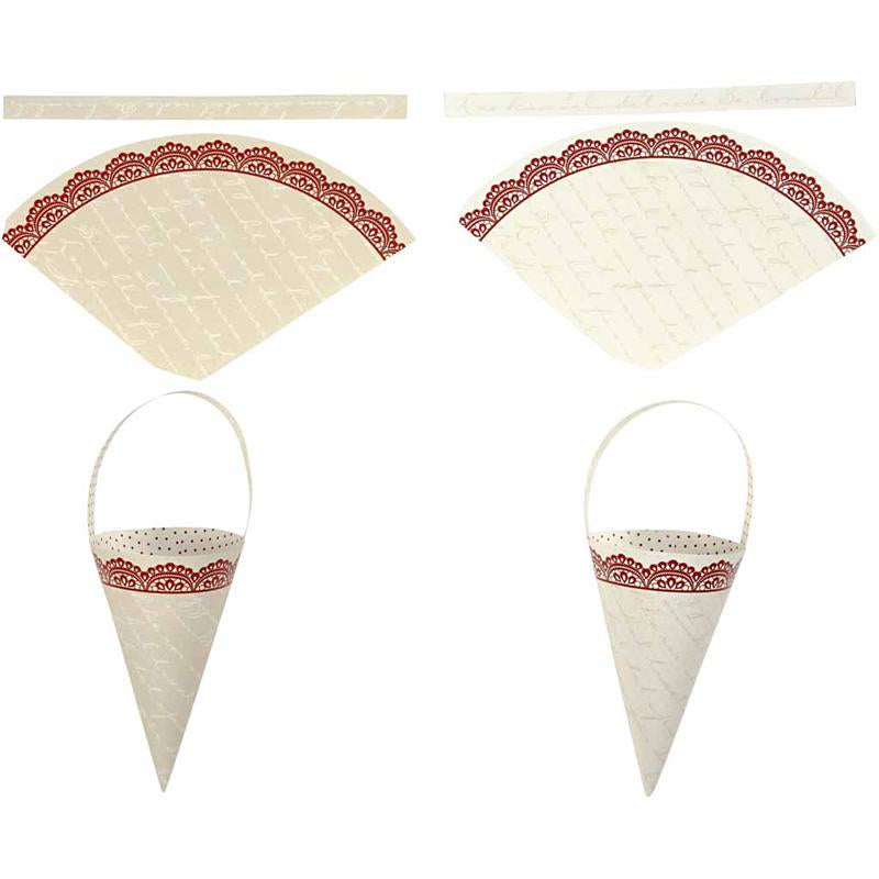 Cônes Vivi Gade, h: 13 cm, 160 g, 10 pièces, 1 boîte