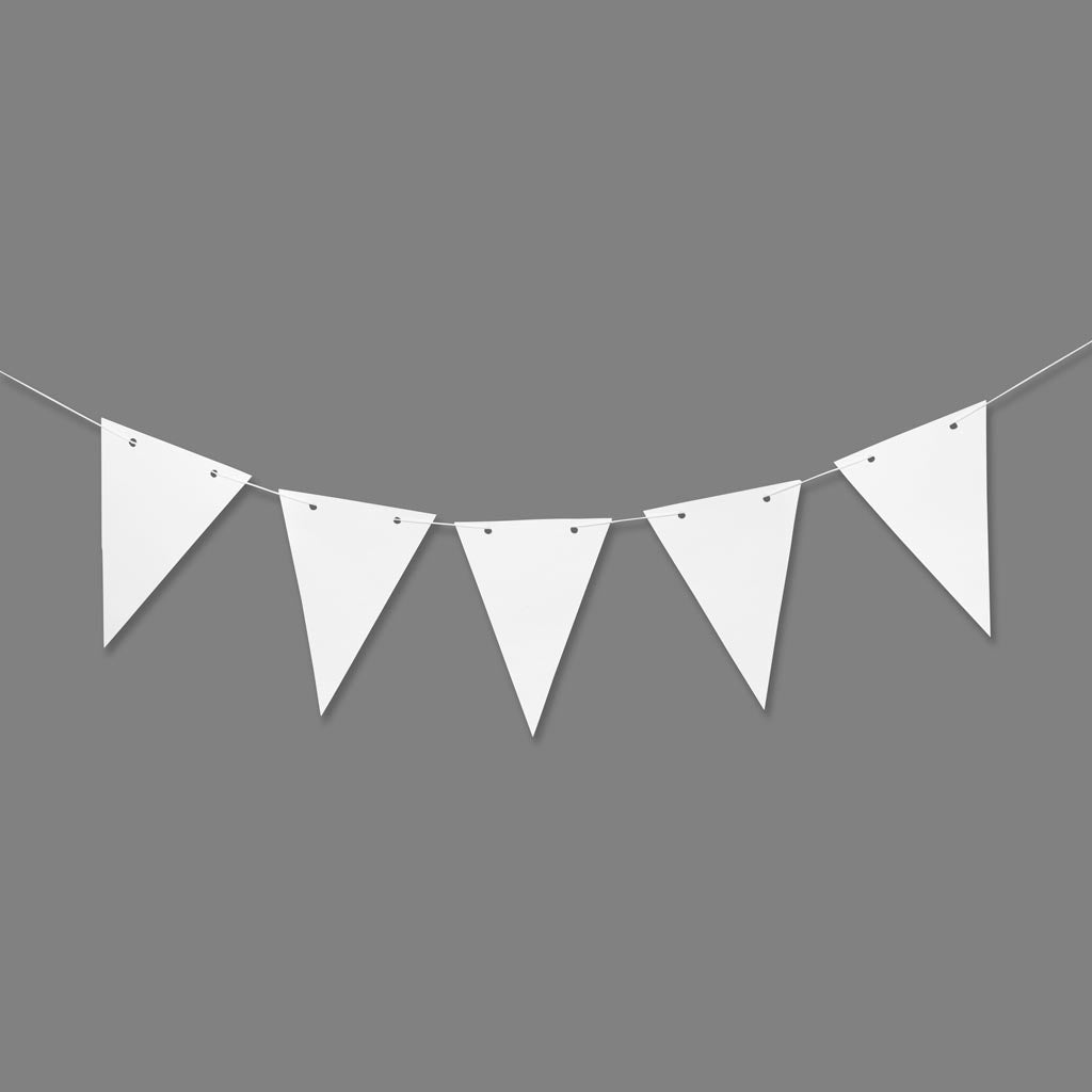 Drapeaux d'entreprise Creativ, h : 20 cm, l : 14,5 cm, 300 g, blanc, 10 pièces 1 boîte