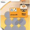 3m 1053576 - verre pour meubles Move Protect gris - 22mm - 9 pcs | 24 pièces