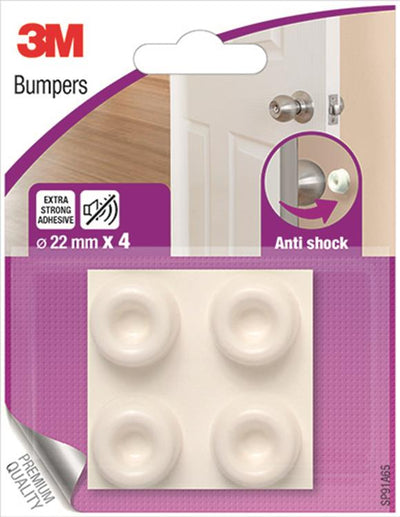 3m 1052410 - tampon meuble amortisseur - blanc - 22mm - 4 blister | 1 pièce