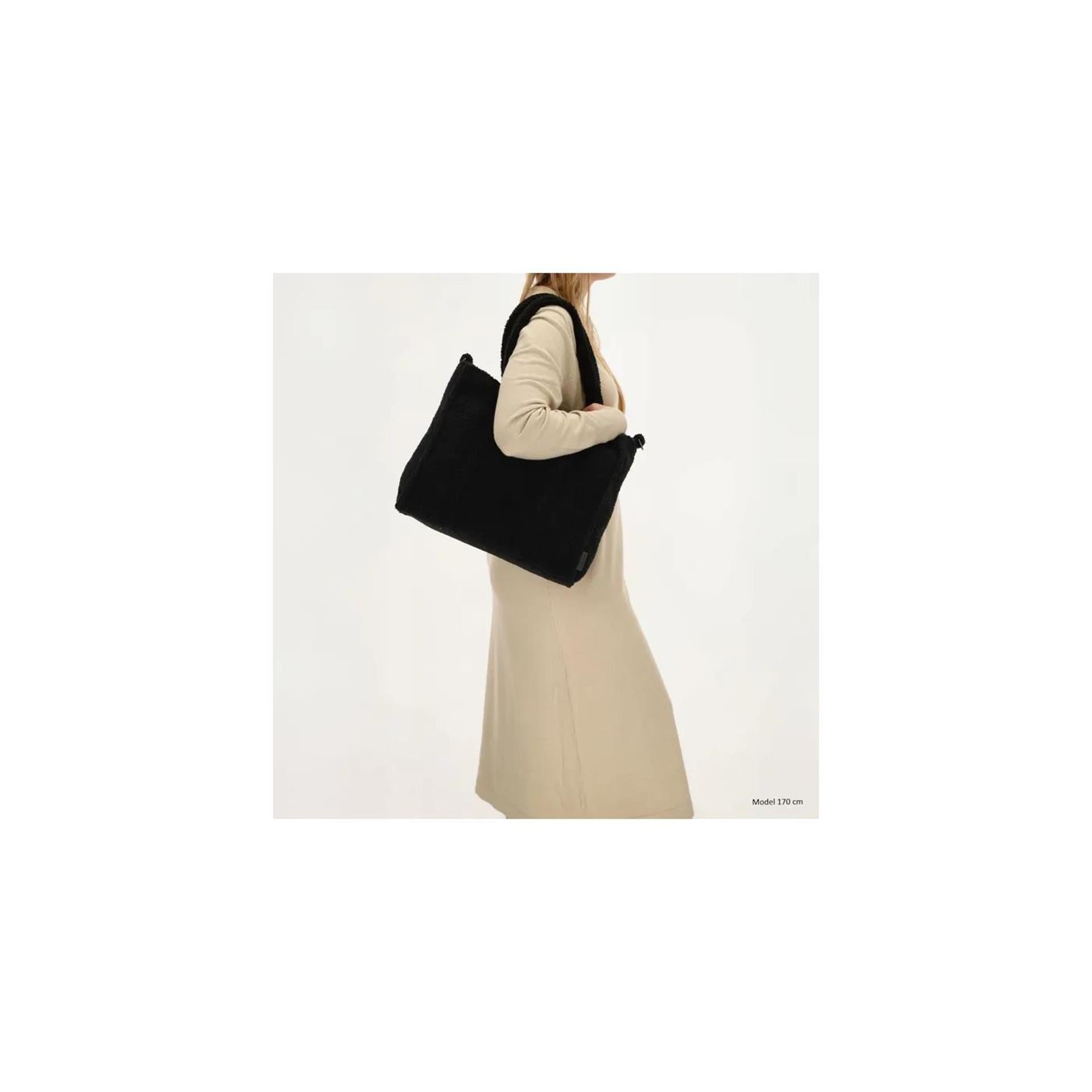 Beagles sac à bandoulière en peluche 37x31cm noir