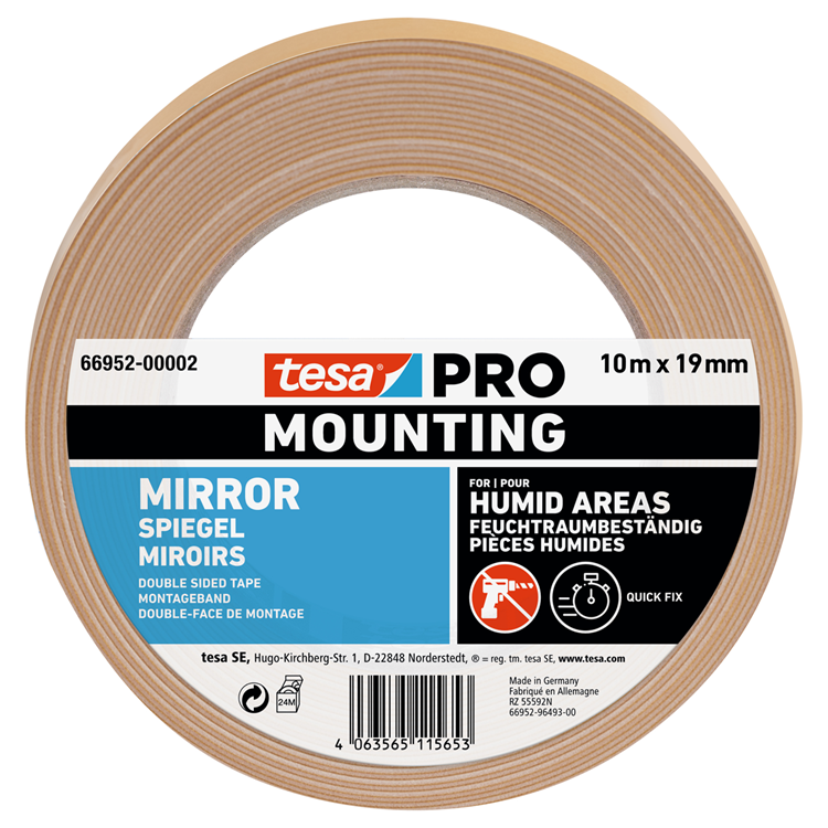Tesa professional 1068909 - miroir de montage tesa pro | 16 pièces