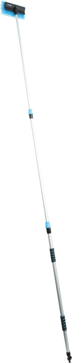 Brosse de lavage télescopique Protecton - longueur réglable de 150 à 350 cm - nettoyage en profondeur et en toute sécurité - également pour les fenêtres hautes ou les panneaux solaires