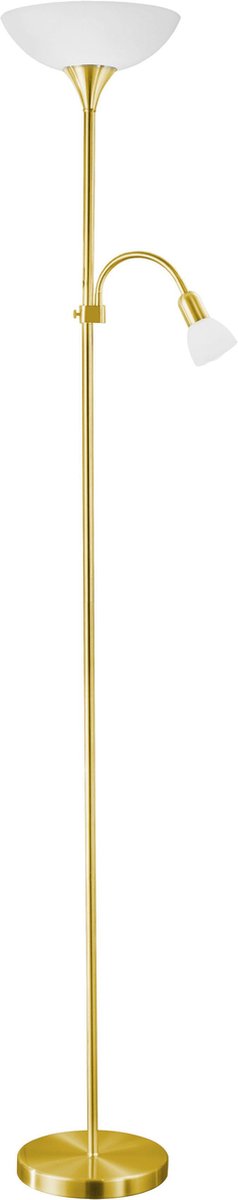 Lampadaire Eglo up 2 - e27 e14 - 176,5 cm - or blanc