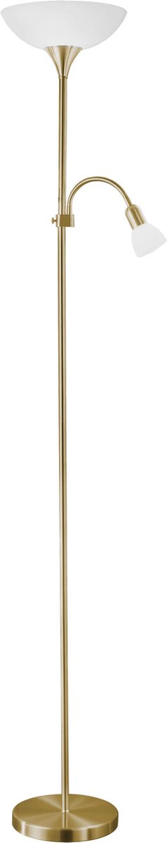 Lampadaire Eglo up 2 - e27 e14 - 176,5 cm - gris blanc