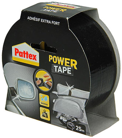 Pattex 1001841 - ruban adhésif 25m noir bl | 6 pièces