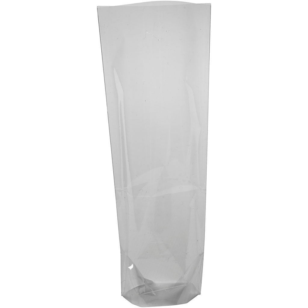 Sachet cellophane Creativ company, h : 19 cm, dimensions 7,5x5,5 cm, épaisseur 25 my, 20 pièces 1 boîte