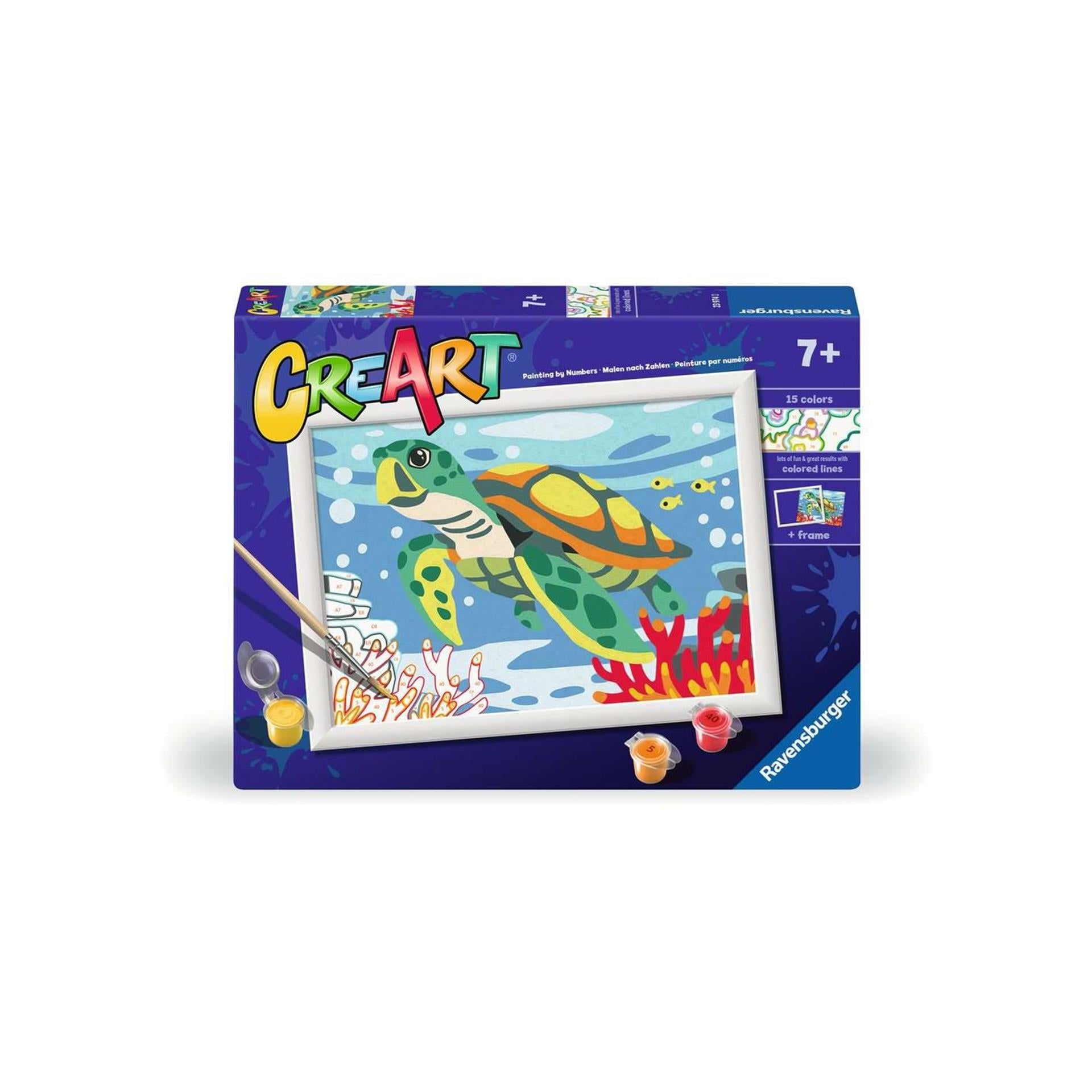 Ravensburger Creart Painting au numéro - Turtle