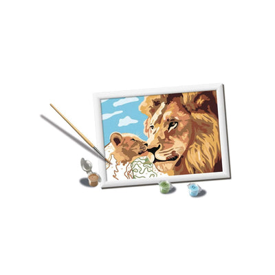 Ravensburger Creart Painting au numéro - Leeuw et Welp