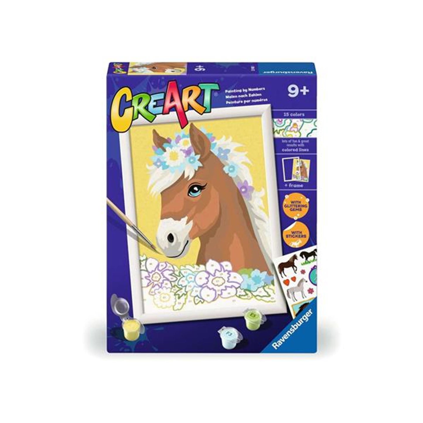 Ravensburger Creart Painting by Number - Horse with Flowers