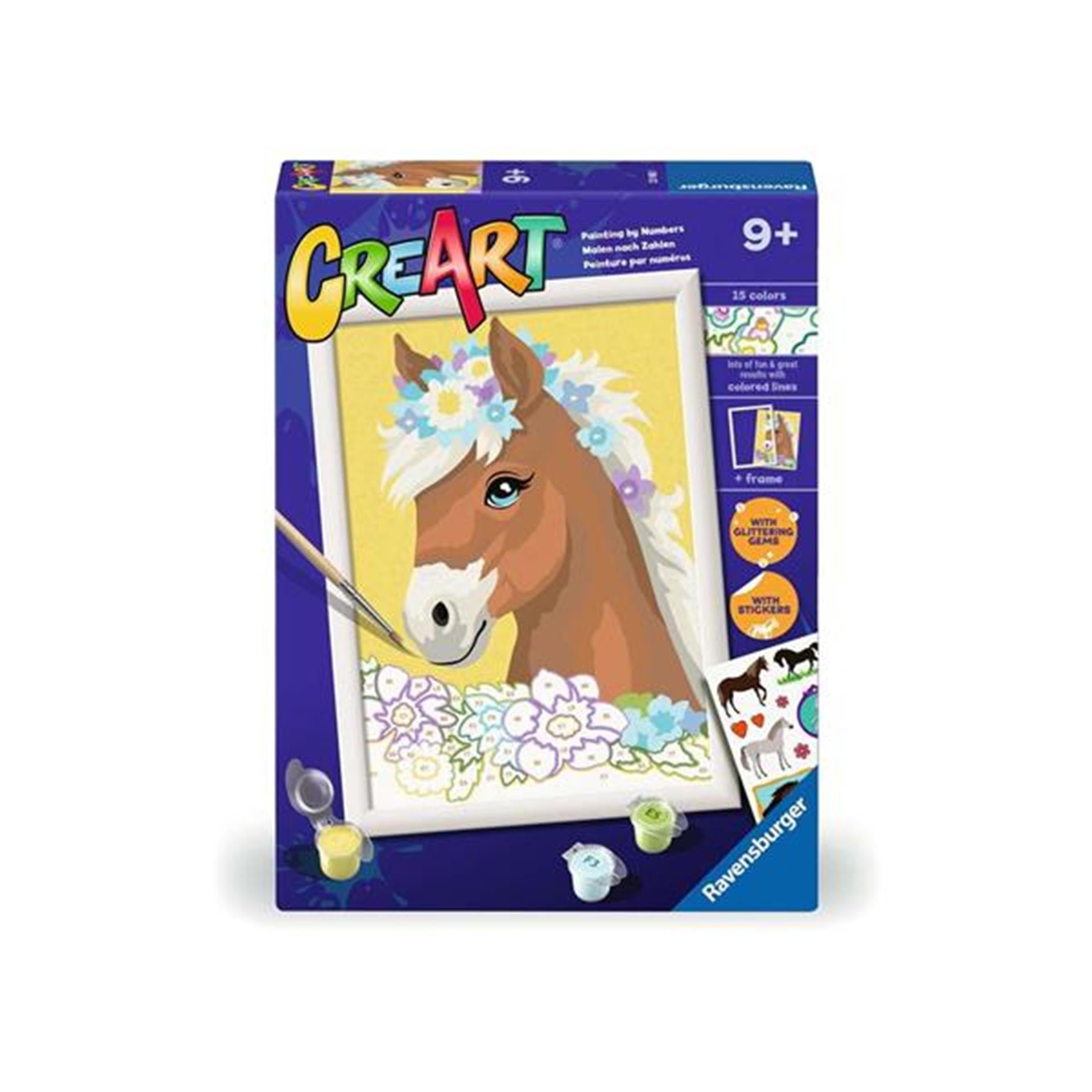 Ravensburger Creart Painting by Number - Horse with Flowers