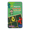 Jeu de voyage magnétique d'introduction dans un tin tic, tac, toe 4 à la suite