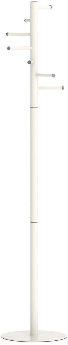 Porte-manteau Maul caurus - 7 crochets - socle - blanc - 1 pièce - ø 35 x 177 cm -