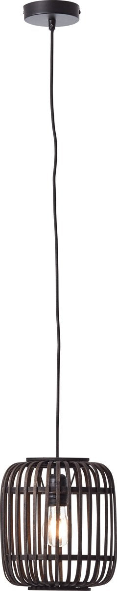 Brilliant woodrow - suspension - e27 max 1x60w - bois noir
