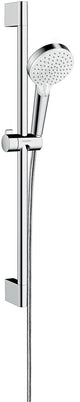 Hansgrohe ensemble de douche crometta vario ecosmart avec barre de douche unica'croma 65 cm blanc chromé