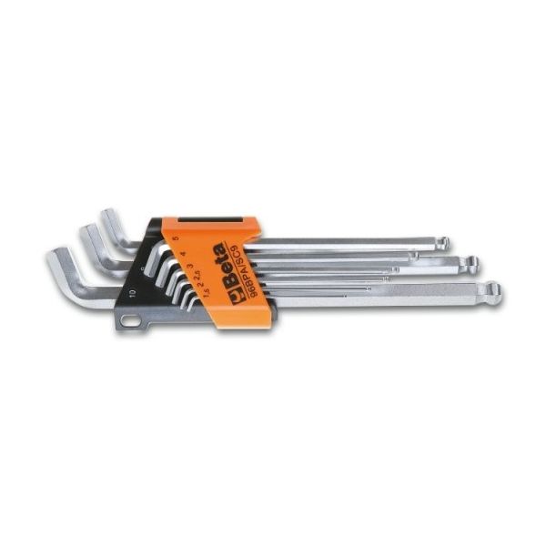 Beta Allen Keys Set Tools 96BPA SC9 avec tête de balle 110 ° (9 pièces)