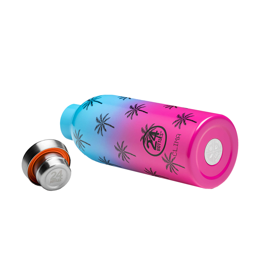 24 bouteilles thermos clima palm vibes 850ml