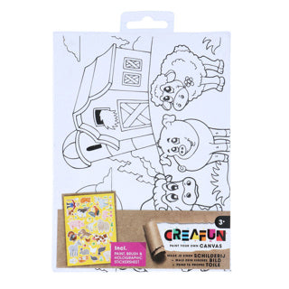 Crafun Peinture sur toile avec autocollants 6 pièces