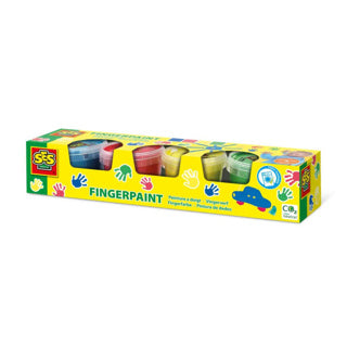 Couleurs primaires de peinture à doigt SES, 4x110 ml