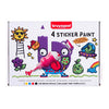 Set de peinture autocollante Bruynzeel 4 couleurs avec 2 pochoirs | 2 pièces