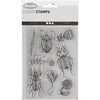 Tampons en silicone Creativ company, insectes, feuille 11x15,5 cm, 1 feuille