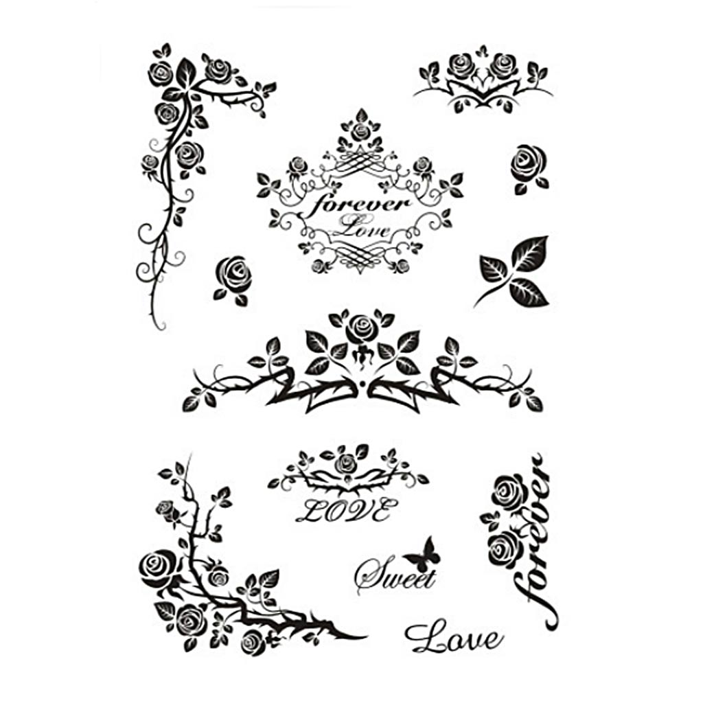 Tampons en silicone Creativ company, pour toujours, feuille 11x15,5 cm, 1 feuille