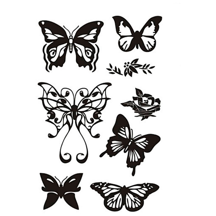 Tampons en silicone Creativ company, papillons, feuille 11x15,5 cm, 1 feuille