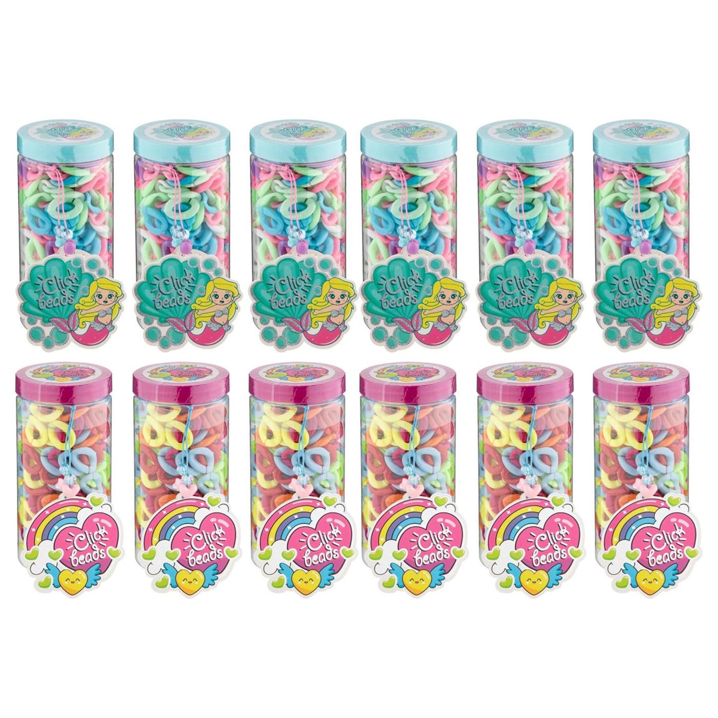 Perles Moxy en pot clickbeads