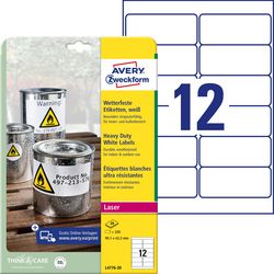Etiquettes ultra résistantes avery l4776-20 99,1x42,3mm