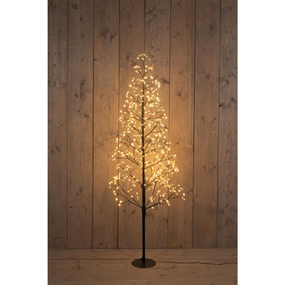 Anna's collection Sapin de Noël lumineux 720LED classique chaud H150cm avec fonction flash, variateur et minuterie IP44