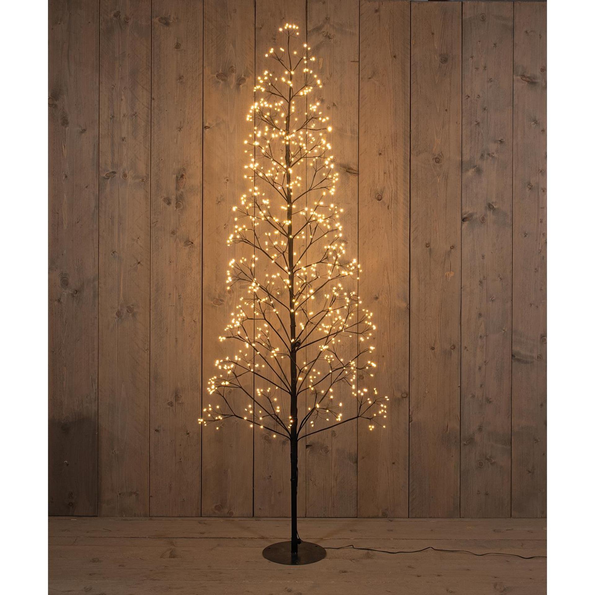 Anna's collection Sapin de Noël lumineux 960LED classique chaud H180cm avec fonction flash, variateur et minuterie IP44