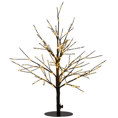 Anna's collection Sapin lumineux 240LED classique chaud H60cm avec fonction flash, variateur et minuterie 8 heures IP44