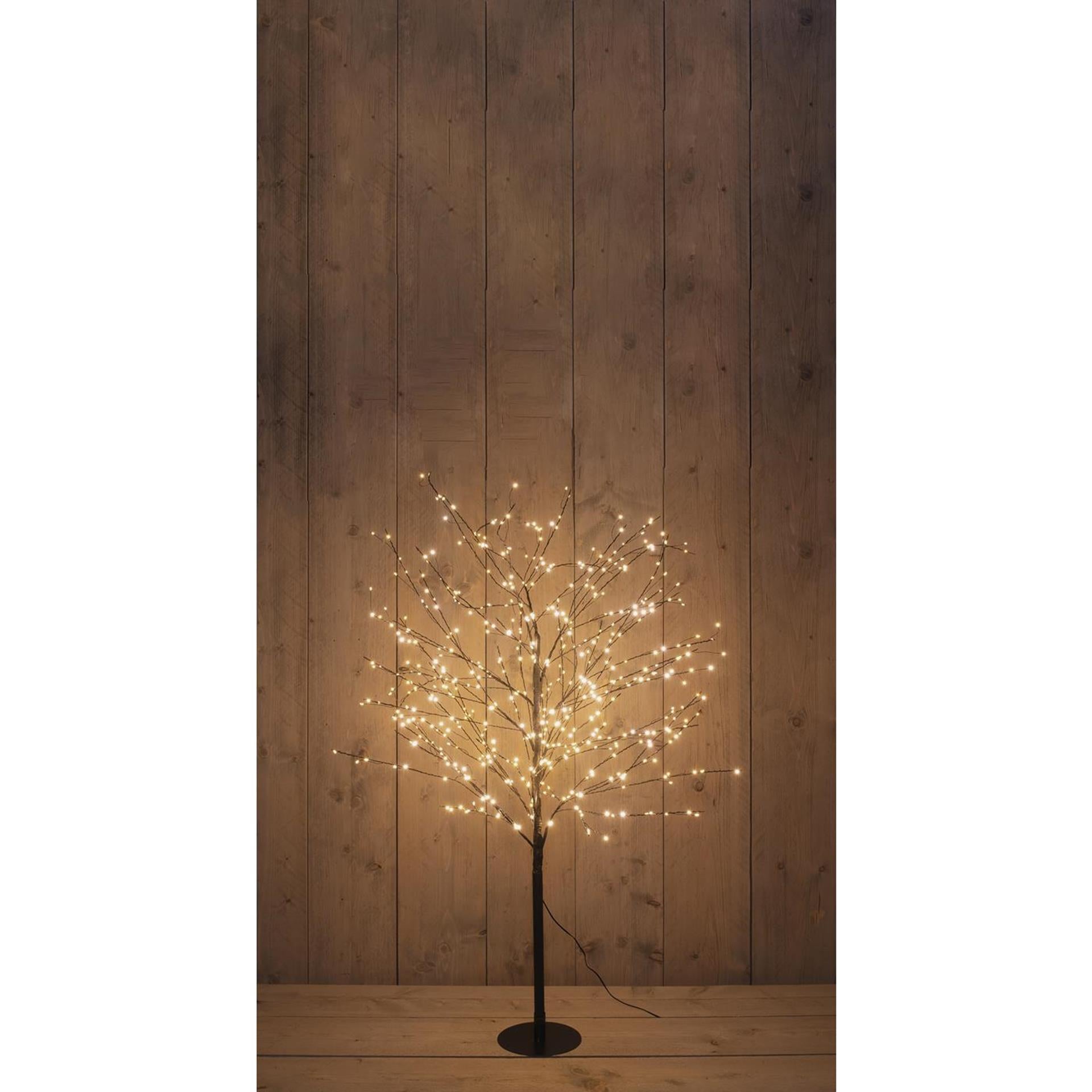 Anna's collection Sapin lumineux 600LED classique chaud H120cm avec fonction flash, variateur et minuterie 8 heures IP44
