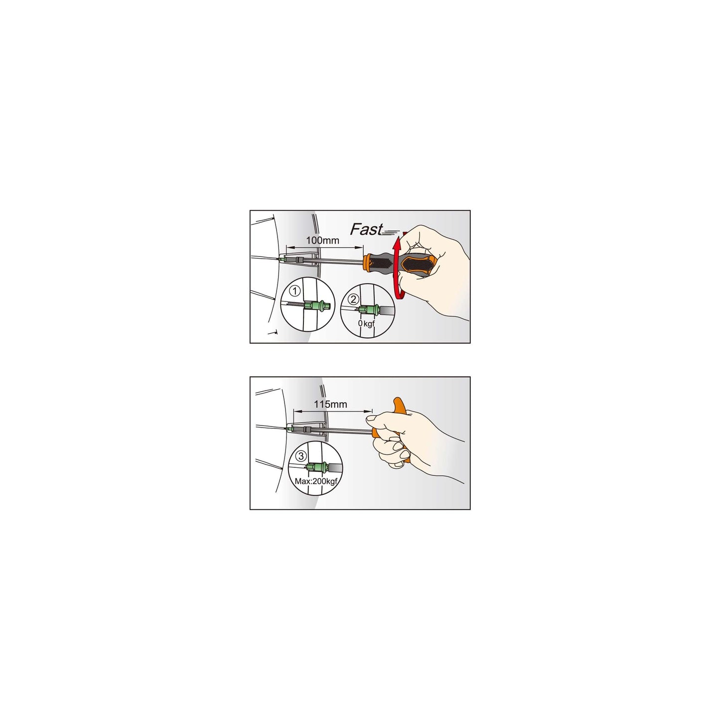 Icetoolz Spaak Kipple Key 12d7 pour 3,6 mm