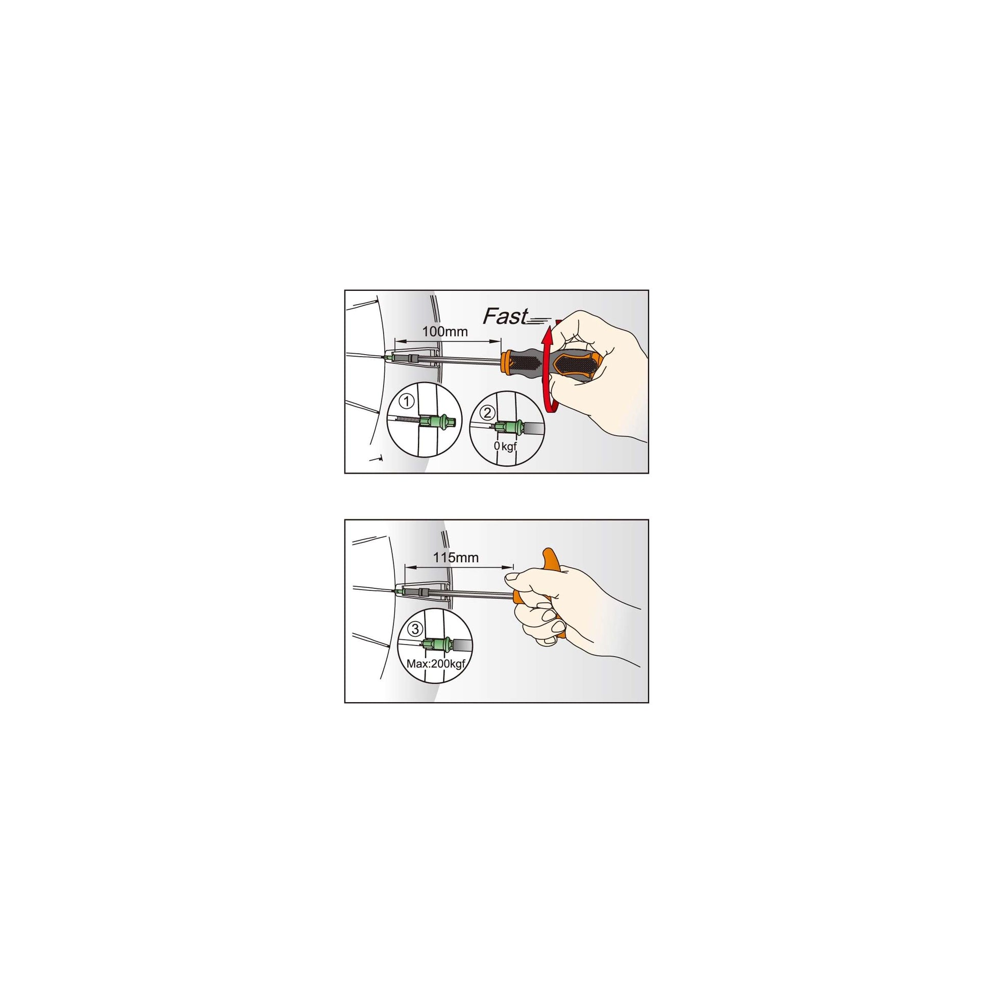 Icetoolz Spaak Kipple Key 12d7 pour 3,6 mm