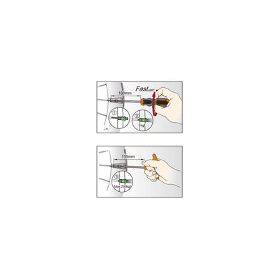 Icetoolz Spaak Kipple Key 12d7 pour 3,6 mm