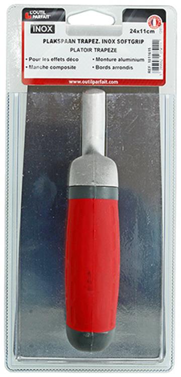 L'outil parfait 1011615 - truelle trapèze. poignée souple en acier inoxydable 24x11cm | 4 pièces