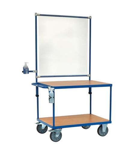 Chariot de table Fetra avec protection contre les infections 1000x700