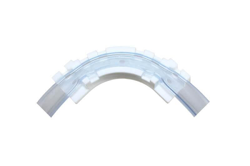 Guide d'angle en plastique - pour tuyaux de diamètres 10 à 16 mm