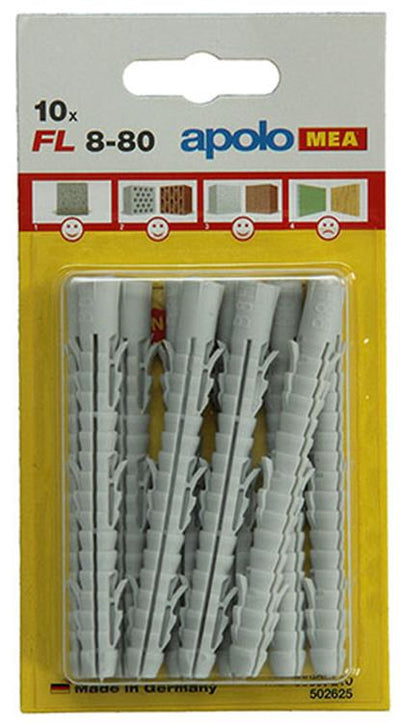 Celo 1015387 - 10 bouchons longs en nylon fl 502625 8 mm | 5 pièces