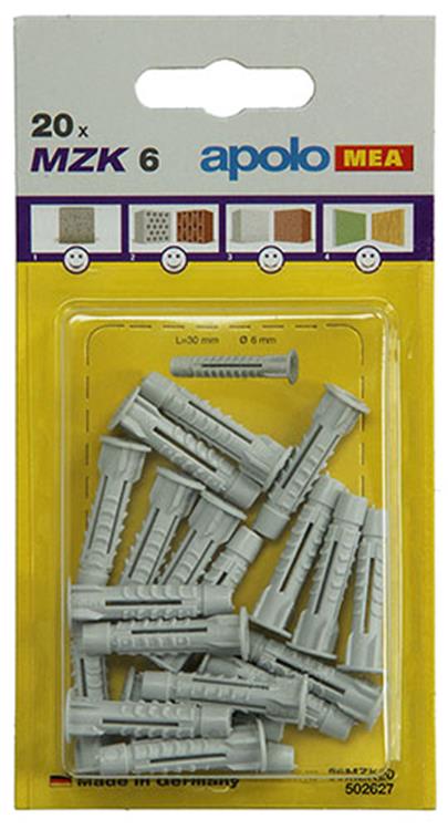Celo 1015433 - 20 fiches universelles mzk 502627 6mm | 5 pièces