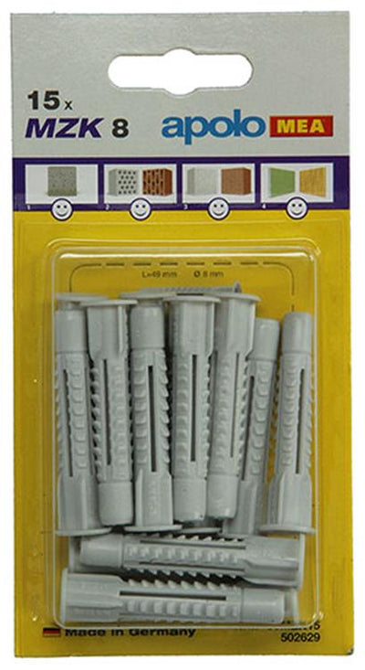 Celo 1015435 - 15 fiches universelles mzk 502629 8mm | 5 pièces