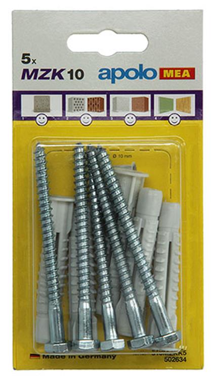 Celo 1015440 - 5 fiches universelles mzk + sps 502634 10mm | 5 pièces