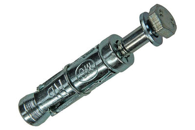 Celo 1015455 - 4 chevilles à expansion zt 12mm + boulon 502704 6x50mm | 5 pièces