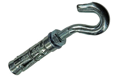 Celo 1003158 - 2 chevilles à expansion m 14mm + boulon à crochet 8x65mm 502717 | 5 pièces