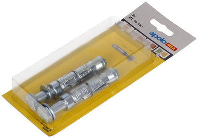Celo 1015458 - 2 chevilles à expansion zt 16mm + boulon 502707 10x100mm | 5 pièces