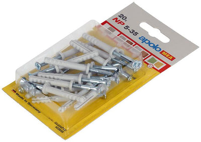 Celo 1015389 - 20 bouchons à clous en nylon np 502658 5x35mm | 5 pièces